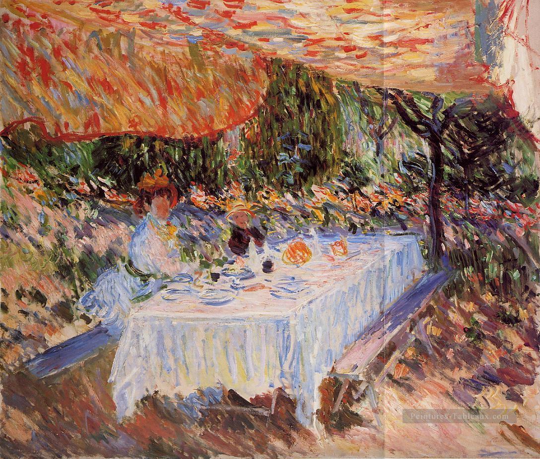 Déjeuner sous la canopée Claude Monet Peintures à l'huile
